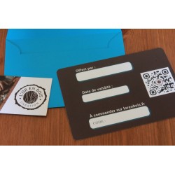 Carte cadeau pour une boîte de volant personnalisable