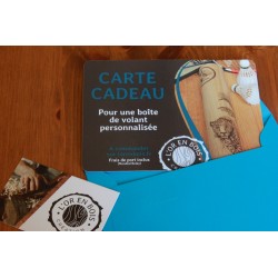 Carte cadeau pour une boîte de volant personnalisable