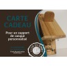 Carte cadeau pour un support de casque personnalisable