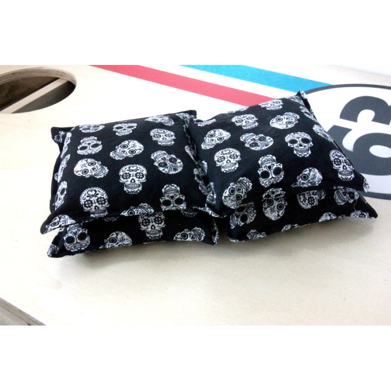 Lot de 4 sacs Corn hole skull