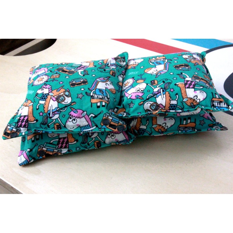 Lot de 4 sacs Corn hole licorne