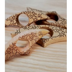 Bague lecture petite coeurs