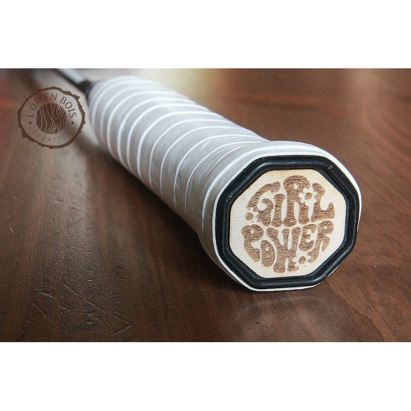 Sticker manche raquette girl power