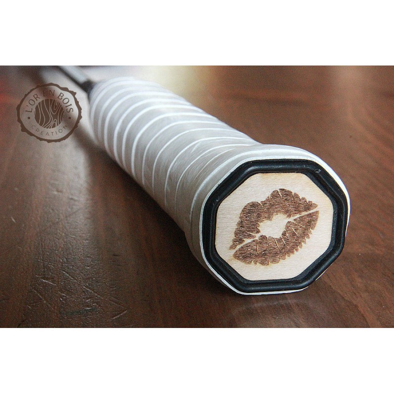 Sticker manche raquette lévres