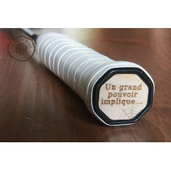 Sticker manche raquette spider