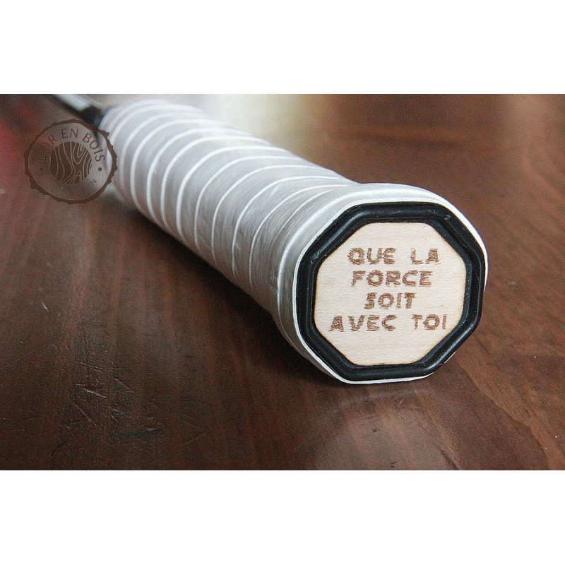 Sticker manche raquette que la force soit avec toi