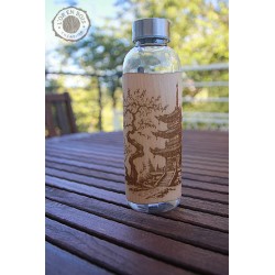 Gourde transparente + bois...