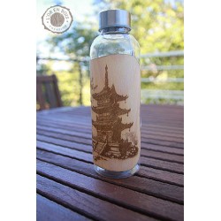 Gourde transparente + bois - japon