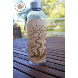 Gourde transparente + bois - japon