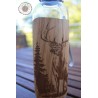 Gourde transparente + bois - cerf