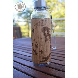 Gourde transparente + bois...