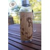 Gourde transparente + bois - carpe koï