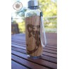 Gourde transparente + bois - carpe koï