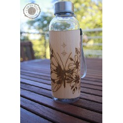 Gourde transparente + bois...