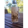 Gourde transparente + bois - papillon