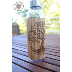 Gourde transparente + bois...