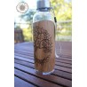 Gourde transparente + bois - arbre de vie