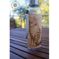 Gourde transparente + bois...