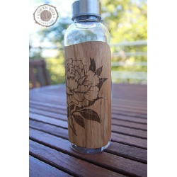 Gourde transparente + bois...