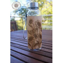 Gourde transparente + bois...