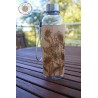 Gourde transparente + bois - tournesol